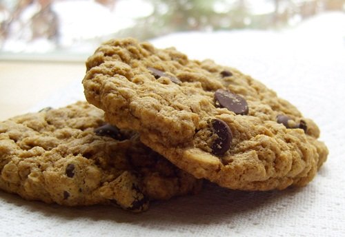 Bakery-Style Oatmeal Chocolate Chip Cookies - Vegan and Gluten-Free