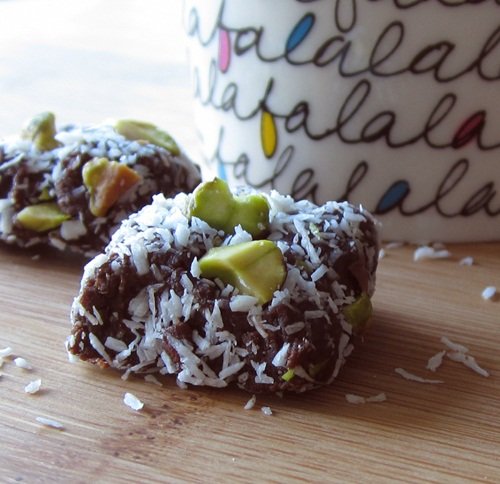 Mocha Fudge Energy Bites - Vegan, Dairy-Free, Gluten-Free